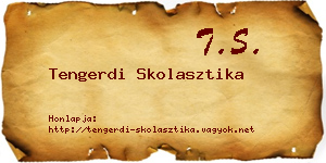 Tengerdi Skolasztika névjegykártya